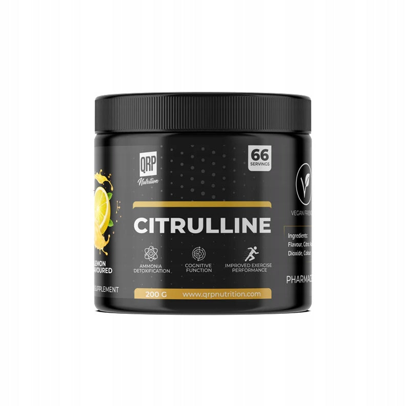 QRP Nutrition Citrulline 200g Citrulline Supplement Flavour Lemon