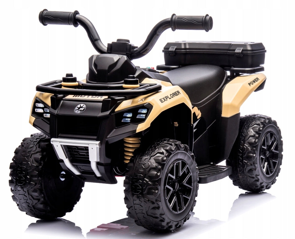 QUAD FOR CHILDREN ELECTRIC BATTERY KHAKI CAR Manufacturer code QUAD DLA DZIECI ELEKTRYCZNY NA AKUMULATOR