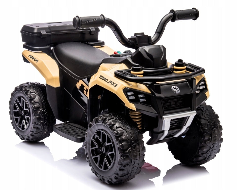QUAD FOR CHILDREN ELECTRIC BATTERY KHAKI CAR Vehicle length 71 cm