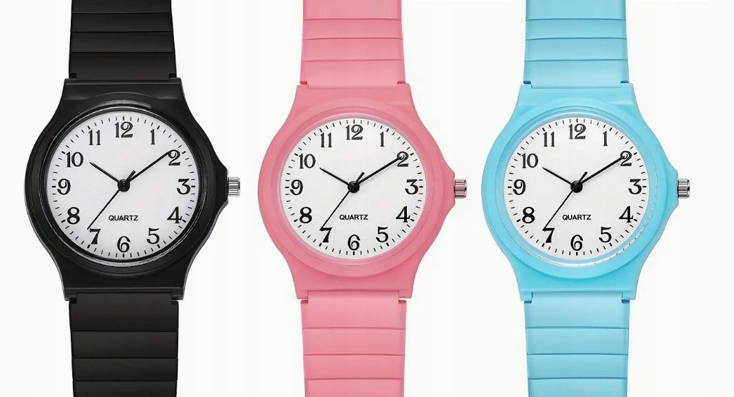 QUARTZ quartz watch for boys and girls different colors