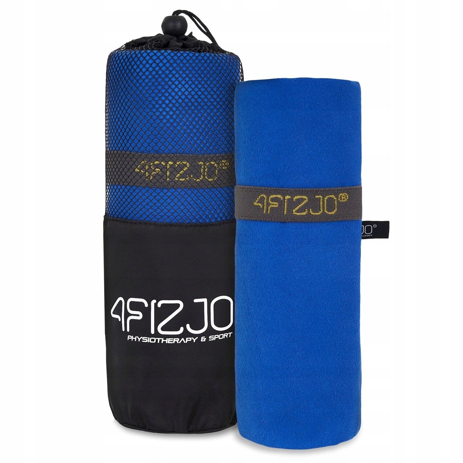 QUICK-DRYING TOWEL 4FIZJO with microfiber training 180x100 cm Blue
