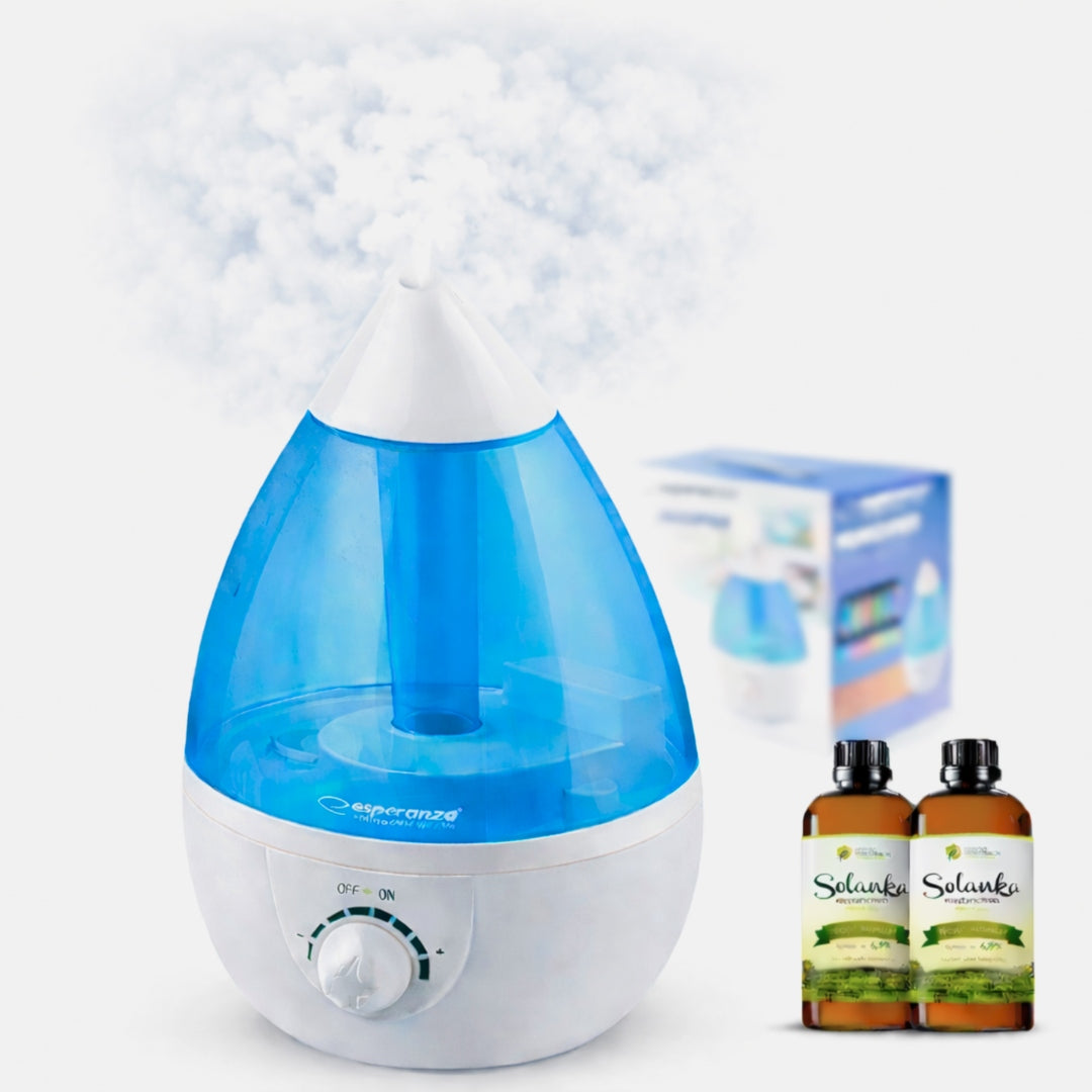 QUIET Air Humidifier + INHALATION 2L Brine For Bedroom