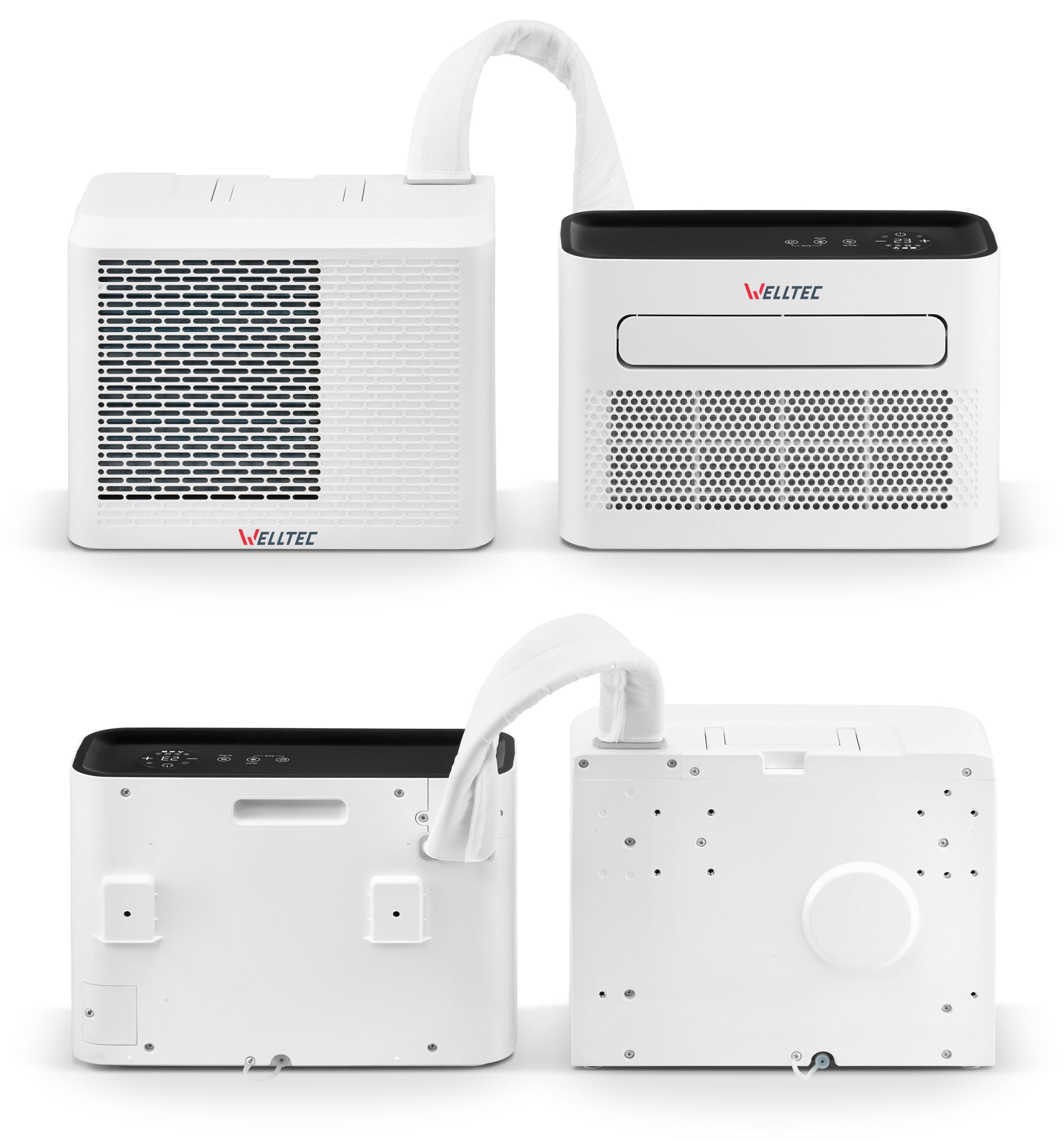 QUIET PORTABLE AIR CONDITIONER SPLIT WELLTEC ACS1 PRO FOR MOTORHOME - 4in1 WiFi Type air conditioner
