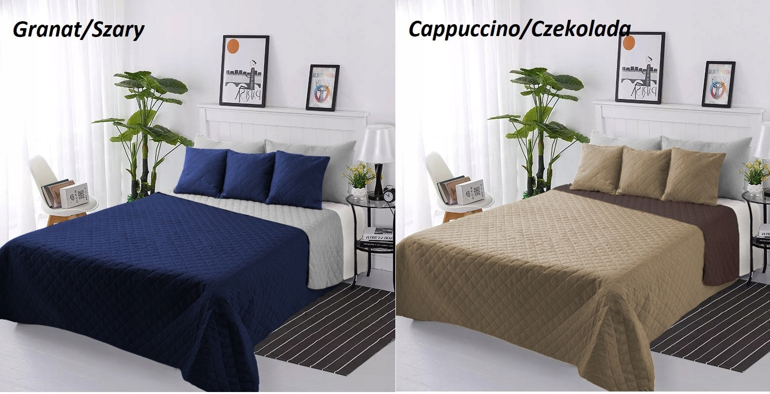 QUILTED BEDSPREAD 140x220 DOUBLE SIDED FOR BED BLANKET Pled Manufacturer PL Brand no brand