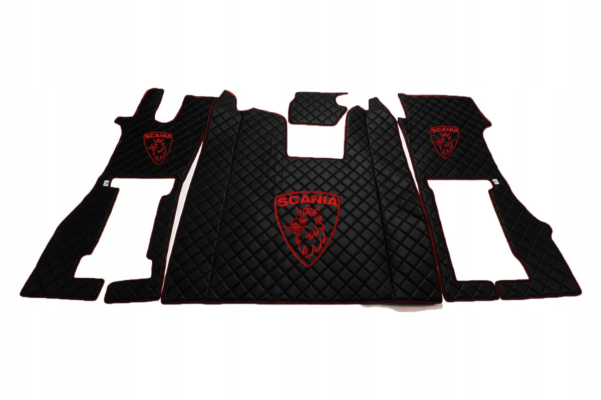 QUILTED RUGS SCANIA R FROM 2017 SEAT BELT CUSHIONING + LOGO