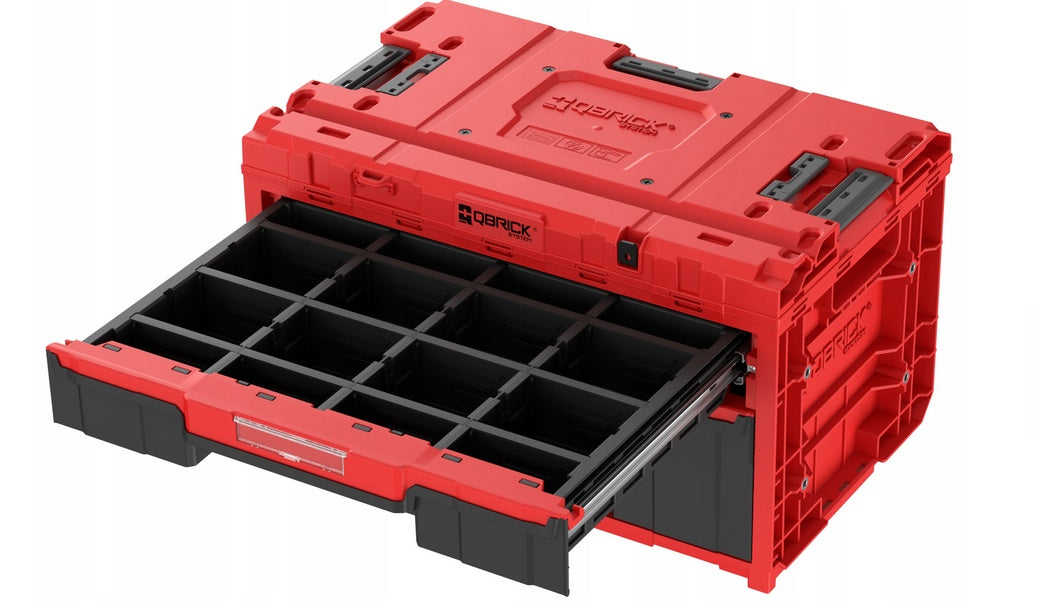 Qbrick System One Drawer Workshop Set 5 Drawer Box Wheels N2466 EAN Accessories included no