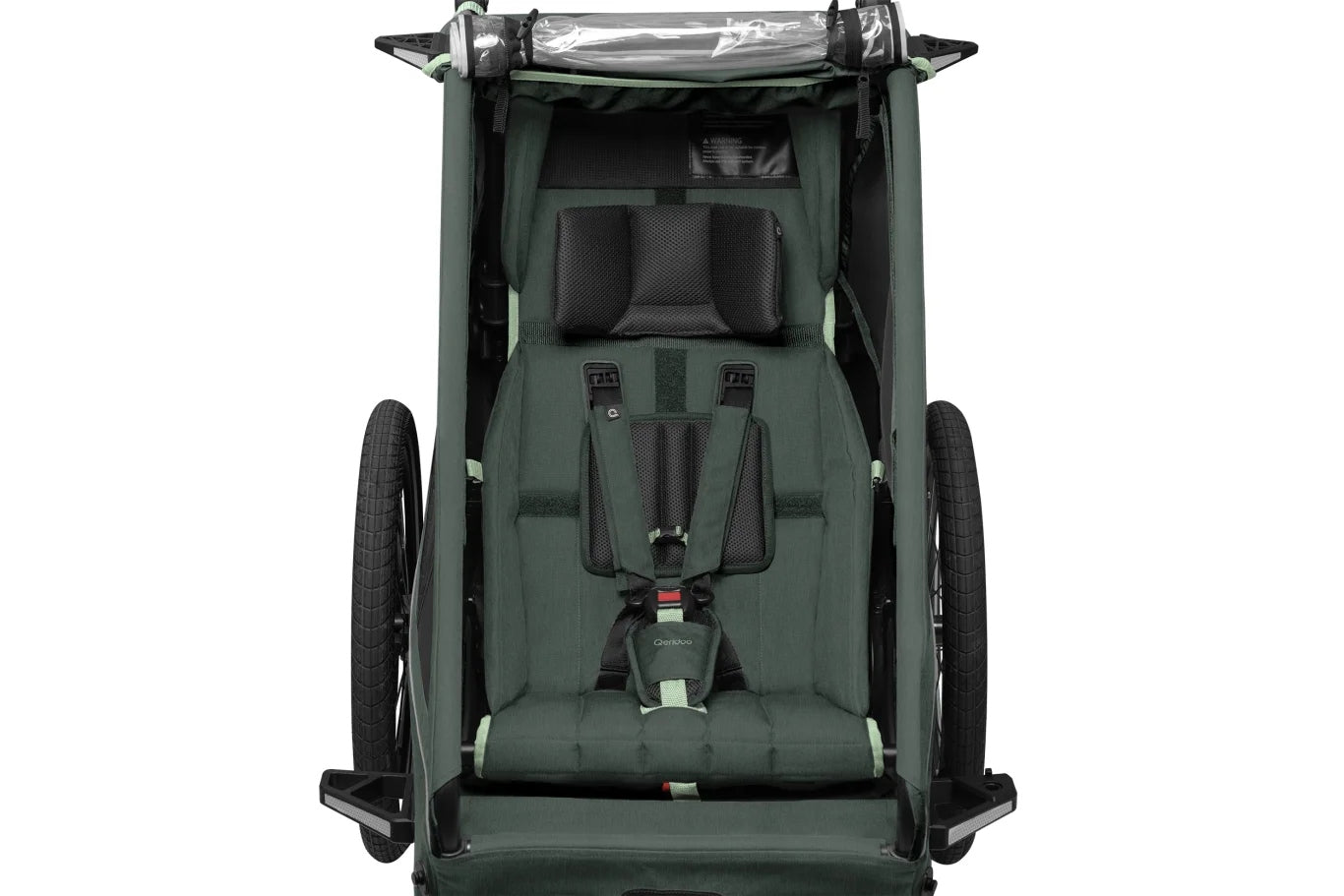 Qeridoo Kidgoo 1 Forest Green Single Bike Trailer for Kids Model Kidgoo 1 Forest Green
