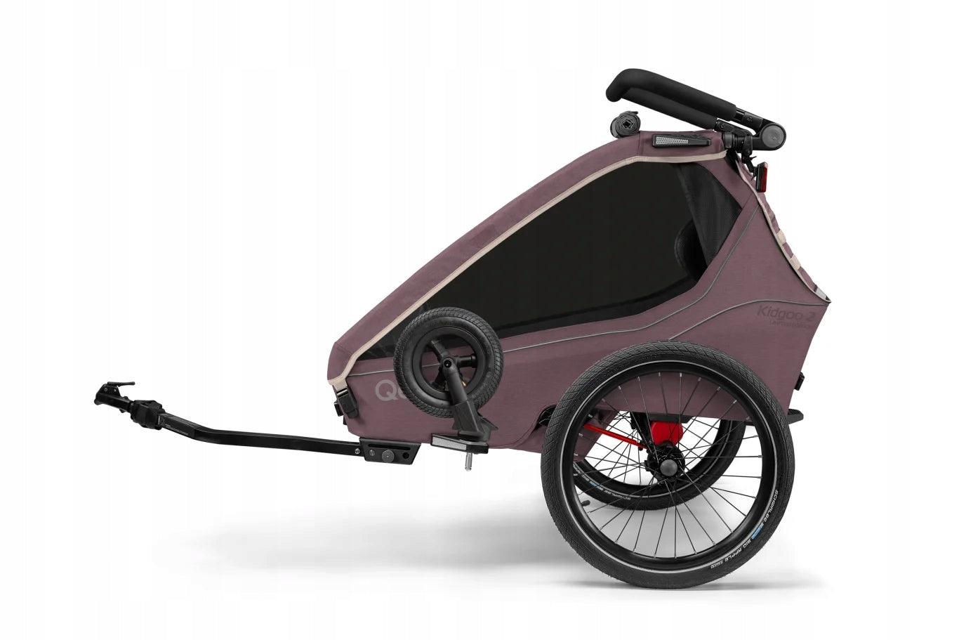 Qeridoo Kidgoo 2 Wildberry Violet Double Bike Trailer for Kids Brand Qeridoo