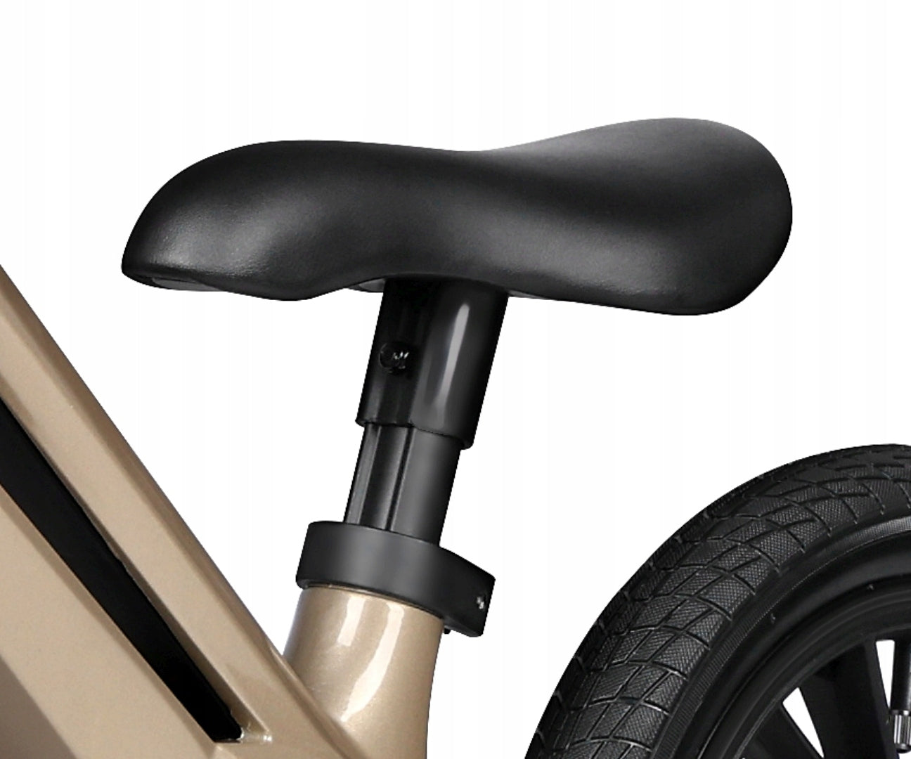Qplay Children's balance bike Racer Brown pumped wheels 12" walker Model Racer