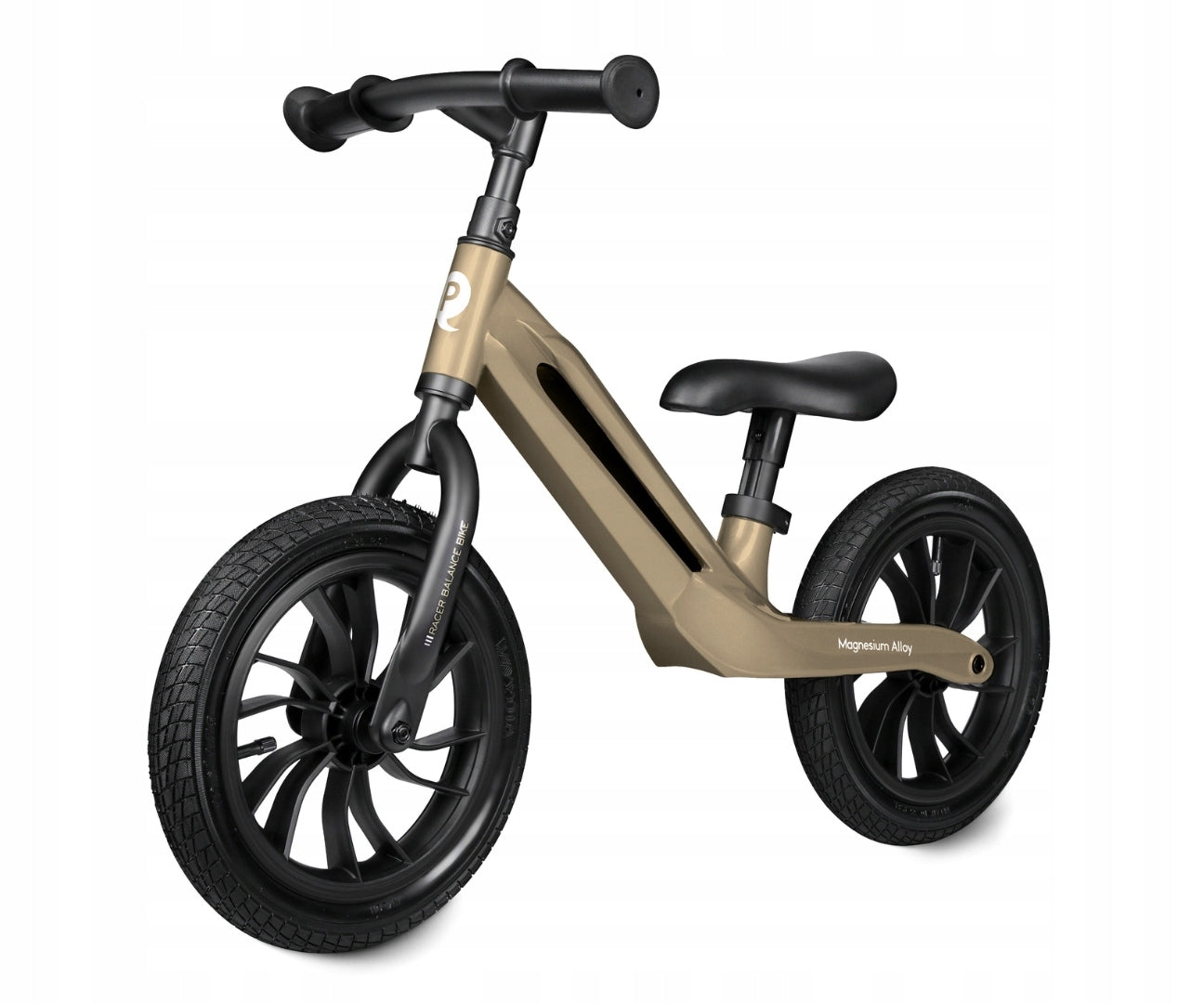 Qplay Children's balance bike Racer Brown pumped wheels 12" walker