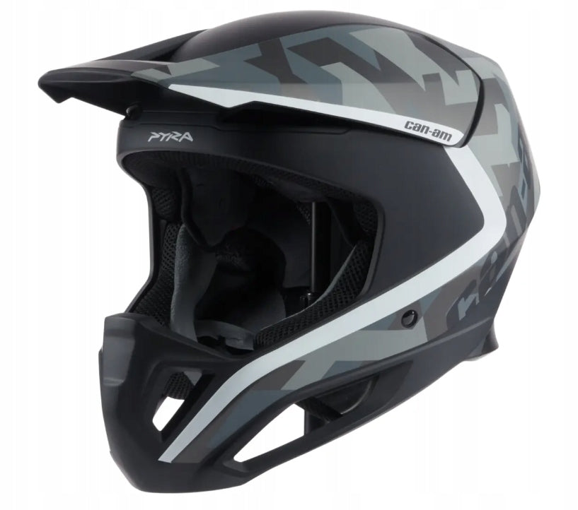 Quada Can Am Pyra Dune Casque Helmet Black & Grey Size XXXL (65-66cm)