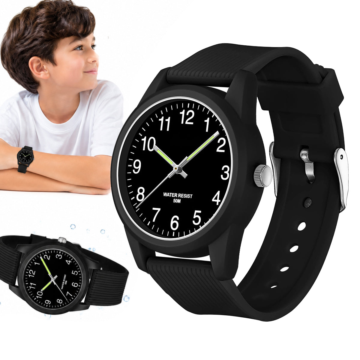 Quartz watch for boys and girls