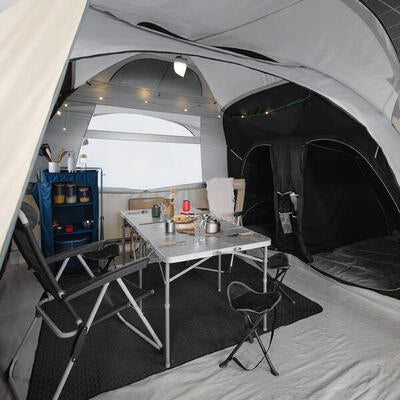 Quechua Camping Tent 8-Person Inflatable, Air Seconds 8.4 F&B, Beige Brand Quechua