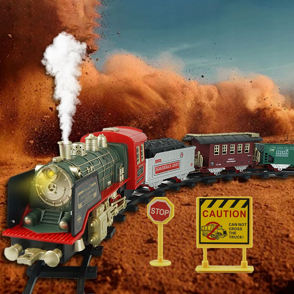Queue Retro Electric Racing Track Remote Controlled Train Locomotive Packaging status original