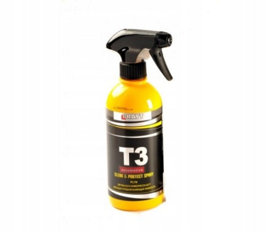 Quick wax high gloss Brayt T3 Quick Wax and Shine + sprayer 500 ml