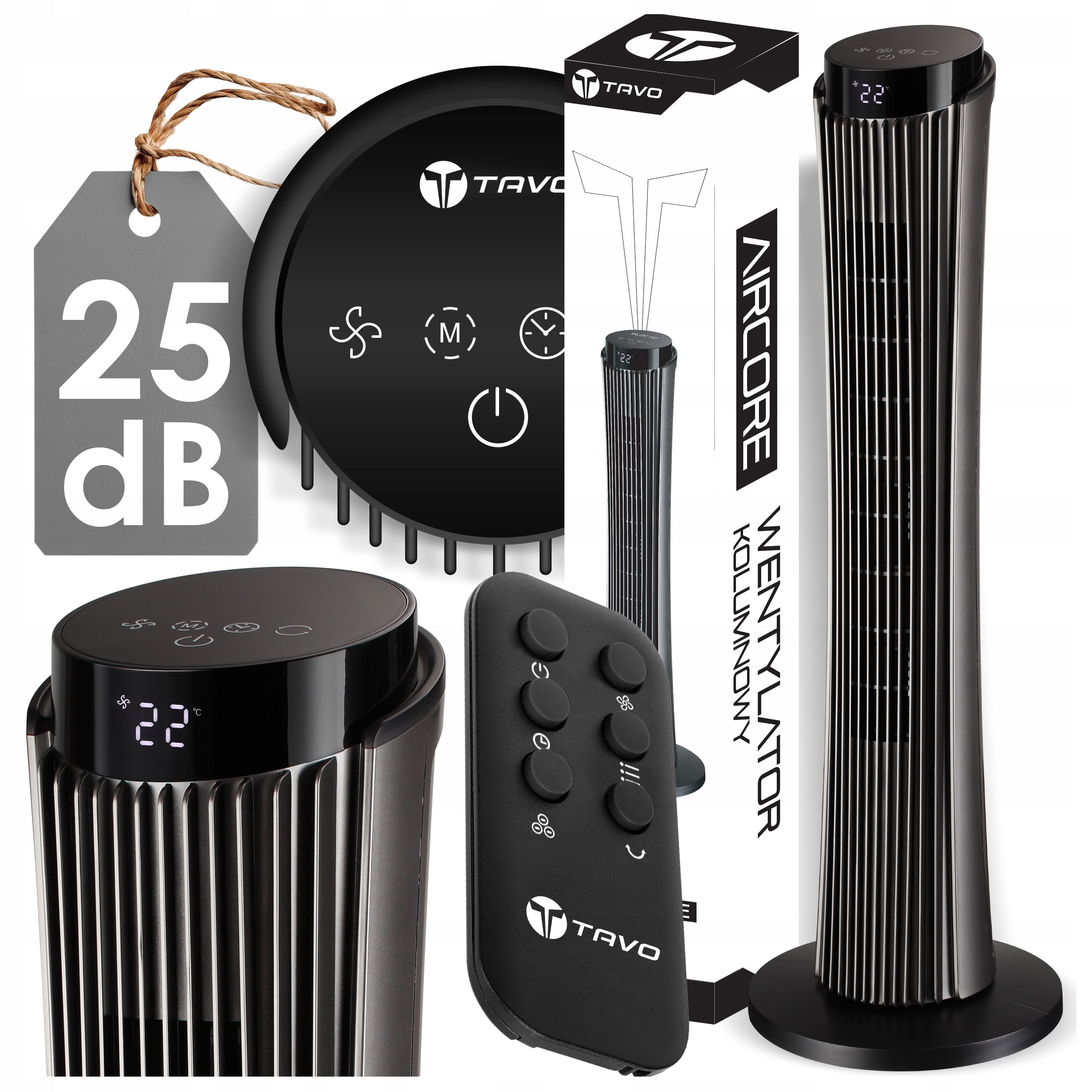 Quiet Column Fan Ionization 25db Remote Control Windmill Standing Aroma