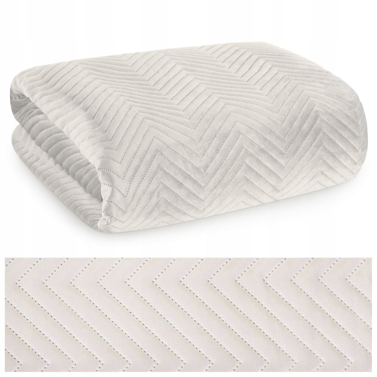 Quilted Bedspread 200x220 for Bed Sofa Velour Decorative Sofia