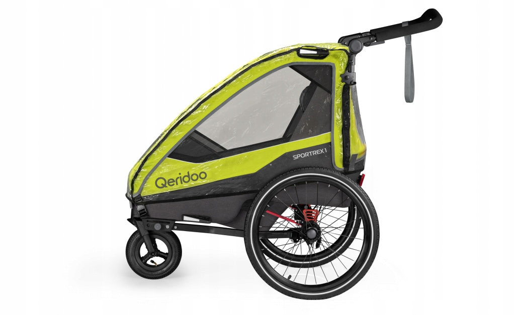 Qupa 1 Sportrex 1 Bicycle Trailer Rain Cover Color transparent