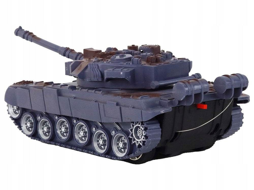 R/C Tank Remote Controlled Lights Sound Navy Blue 1:18 27MHz Color blue