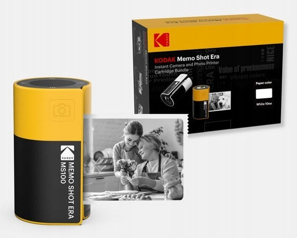 R- Kodak MemoShot Era MS100 Yellow-Black Mini Printer Brand Kodak
