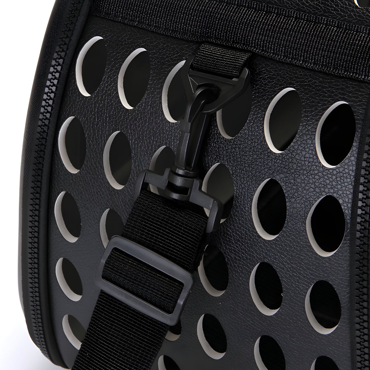 RABBIT CAT DOG TRANSPORTER TRAVEL BAG LARGE CAGE PLAYPEN BLACK Manufacturer code O335