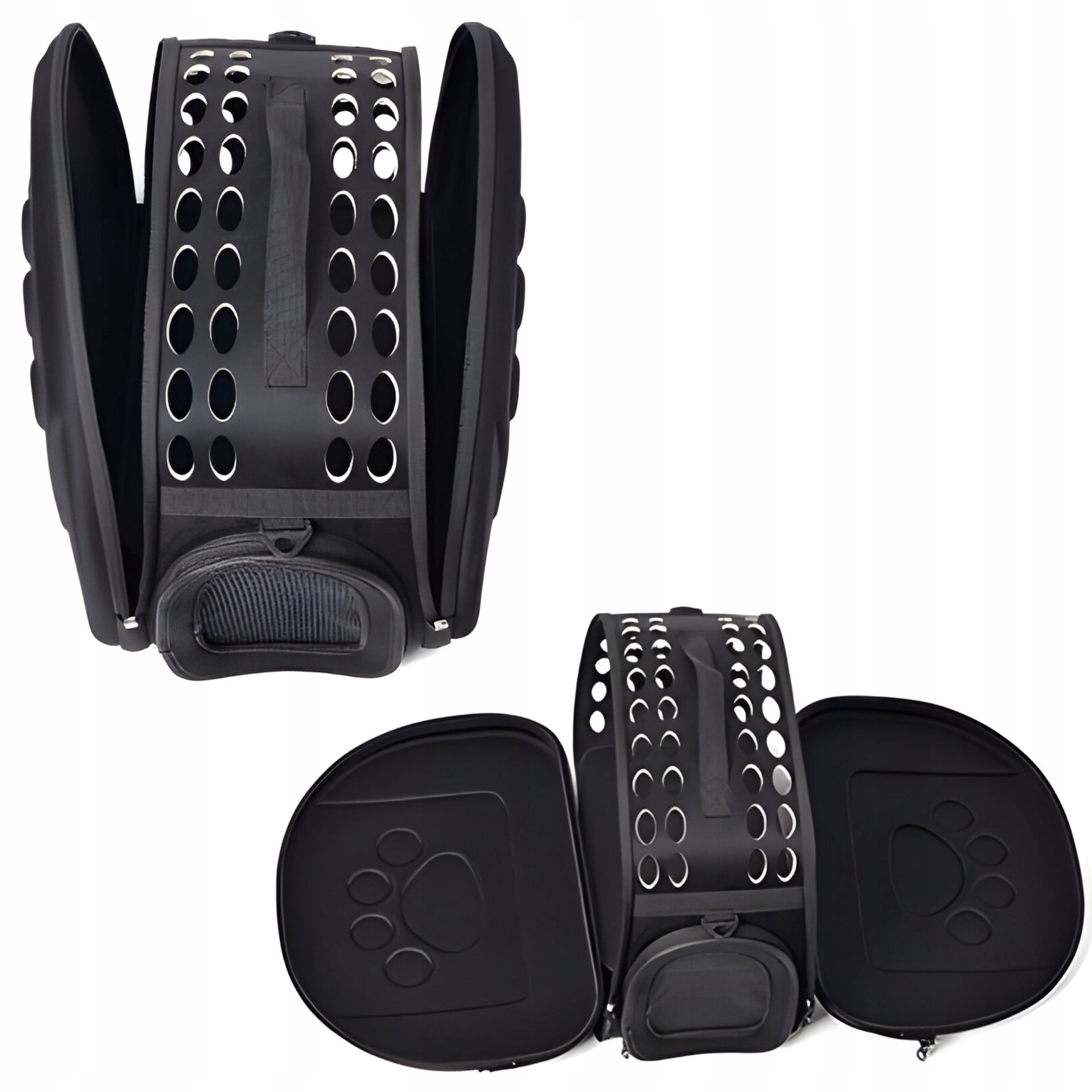 RABBIT CAT DOG TRANSPORTER TRAVEL BAG LARGE CAGE PLAYPEN BLACK Product width 27 cm