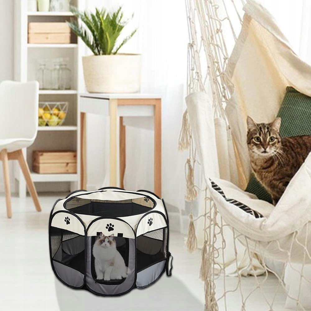 RABBIT CAT PET PLAYPEN FOR HOME FOLDING 91x91x58cm Packaging status original