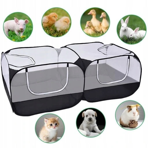 RABBIT CAT PET PLAYPEN FOR HOME FOLDING DURABLE BREATHABLE Length 185 cm