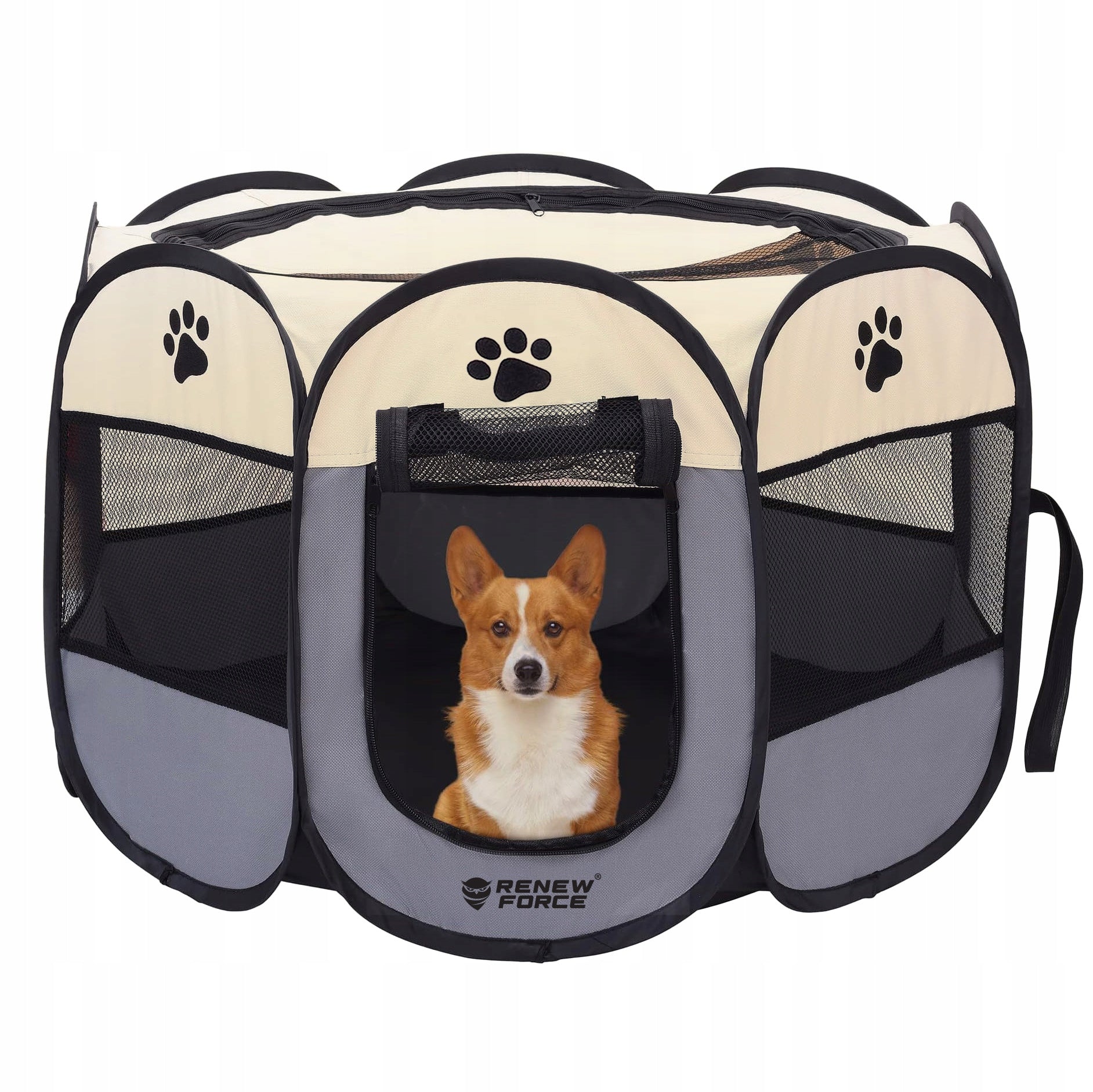 RABBIT CAT PET PLAYPEN FOR HOME FOLDING WATERPROOF 90x90cm XL Length 90 cm