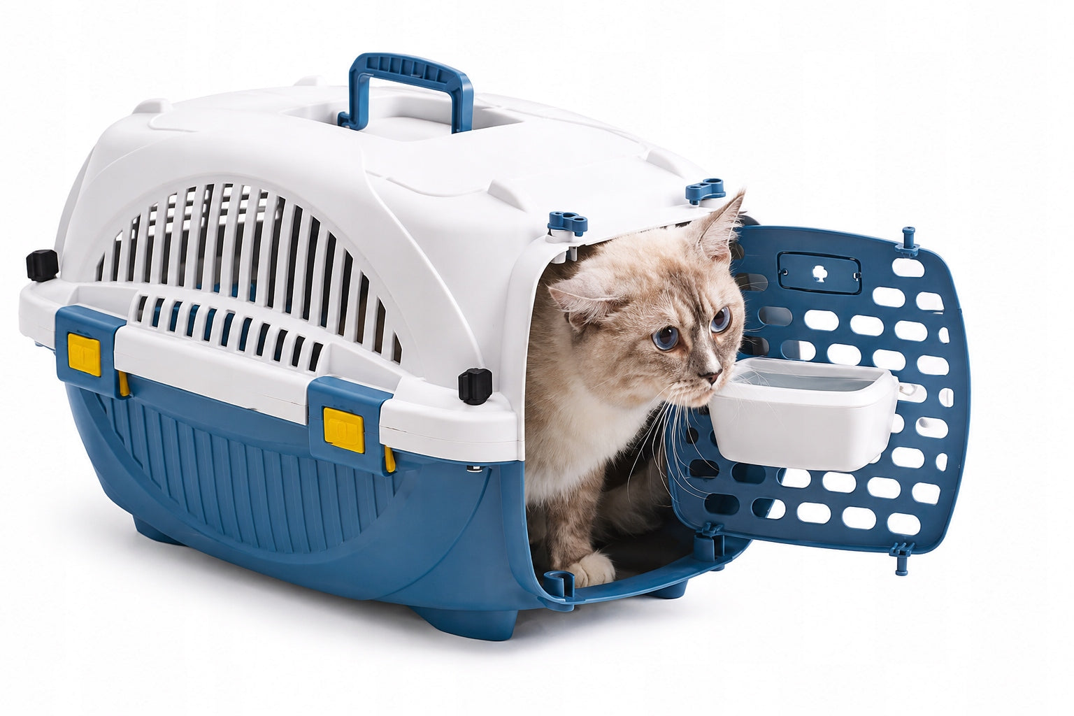 RABBIT DOG CAT TRANSPORTER Plastic Cage Blue 51x34x33 cm Packaging status original
