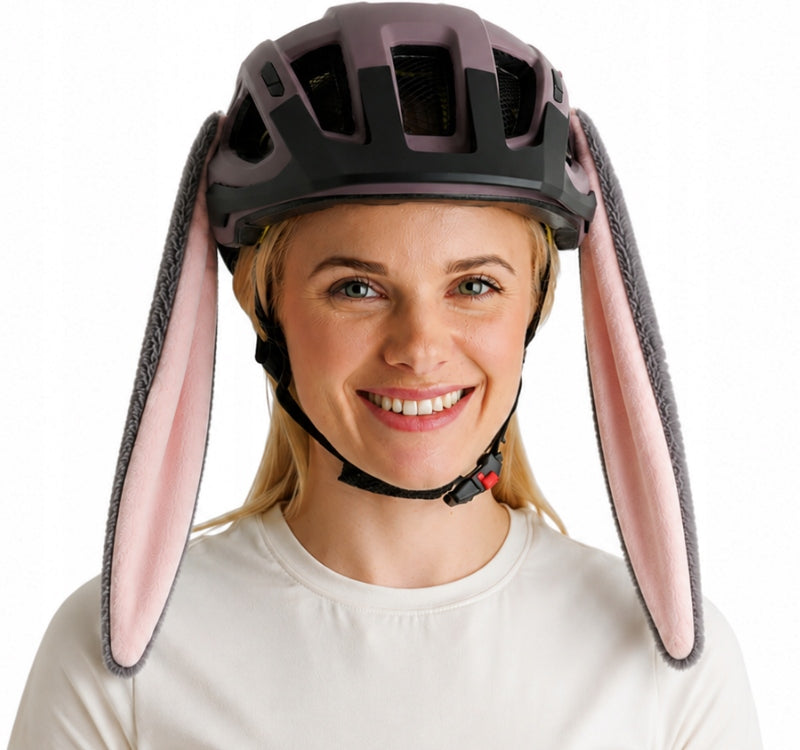 RABBIT EARS bicycle helmet ornament for bike scooter ski Velcro