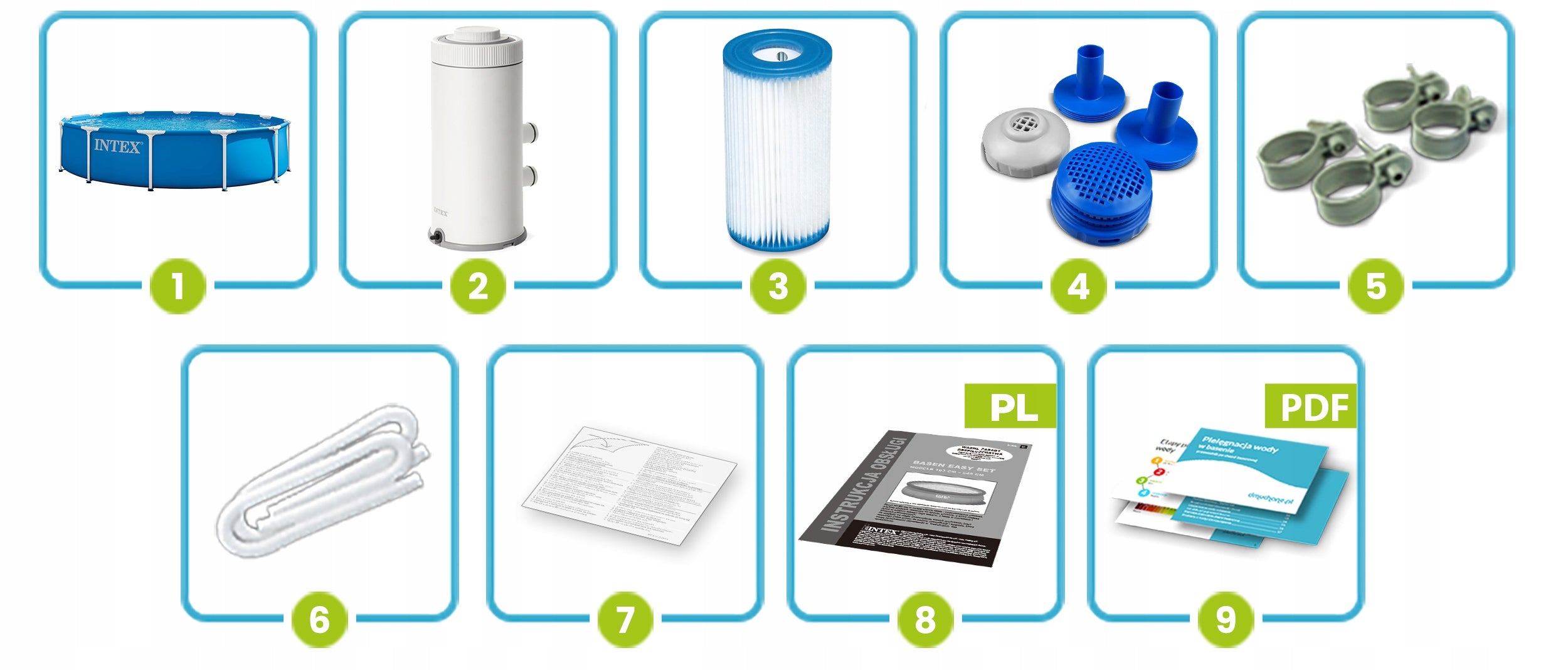 RACK GARDEN POOL WITH PUMP 366x76cm INTEX 28212ND NEW MODEL 2026 Packaging status original