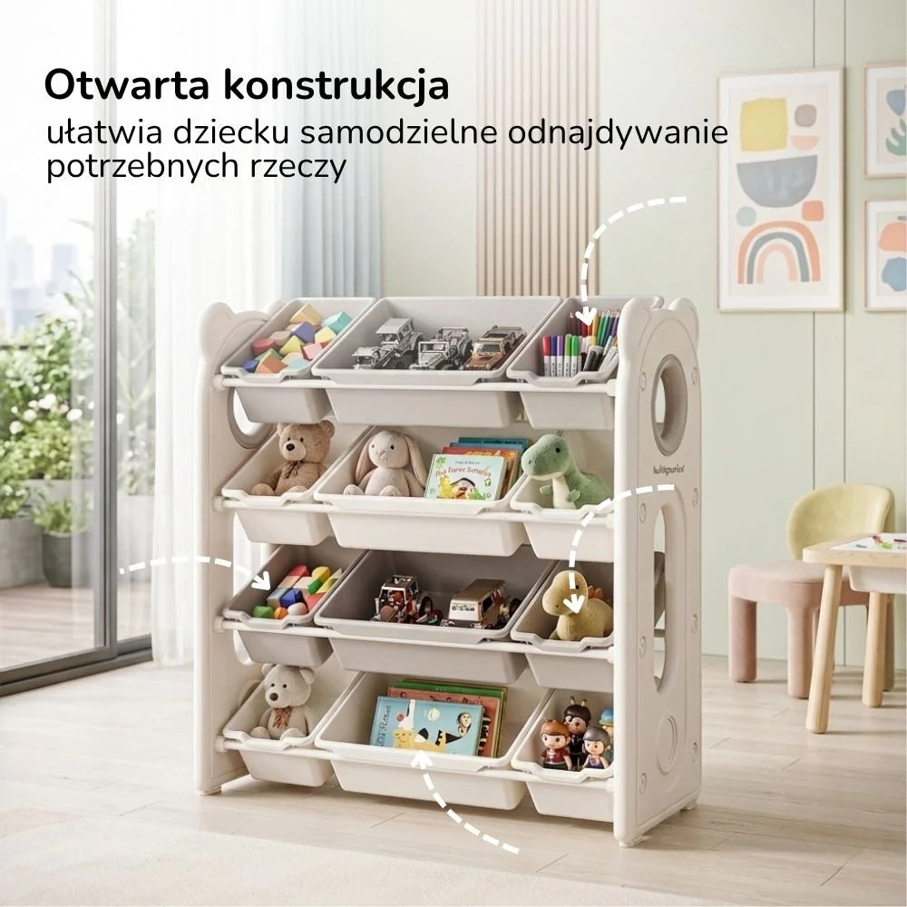 RACK PLASTIC CONTAINERS LARGE ORGANIZER FOR TOYS FURNITURE FOR CHILDREN Packaging status original
