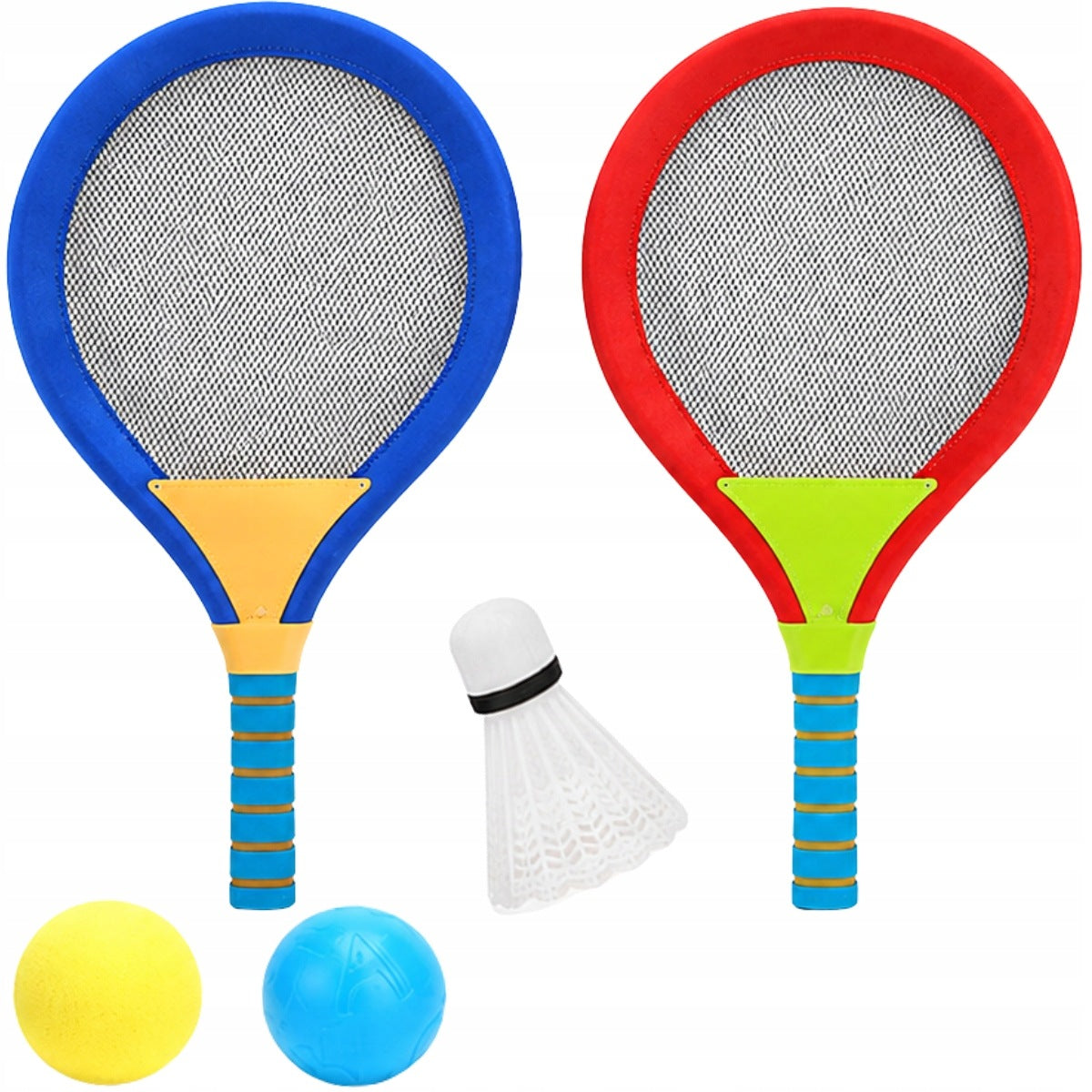 RACKETS 50CM BADMINTON PADDLES SHUTTLECOCK BADMINTON BALLS Packaging status original