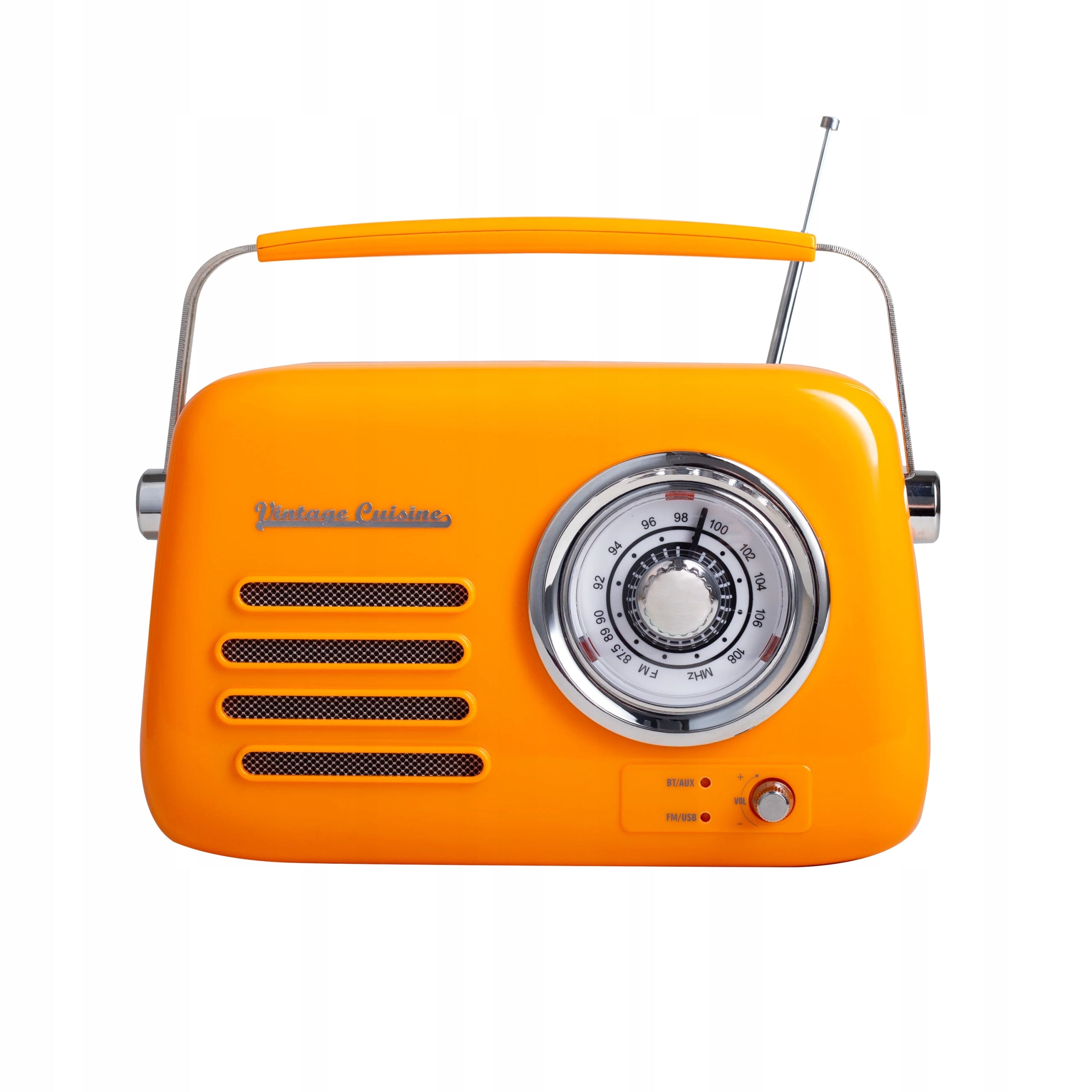 RADIO BLUETOOTH SPEAKER FM Retro Vintage Cuisine glossy - orange