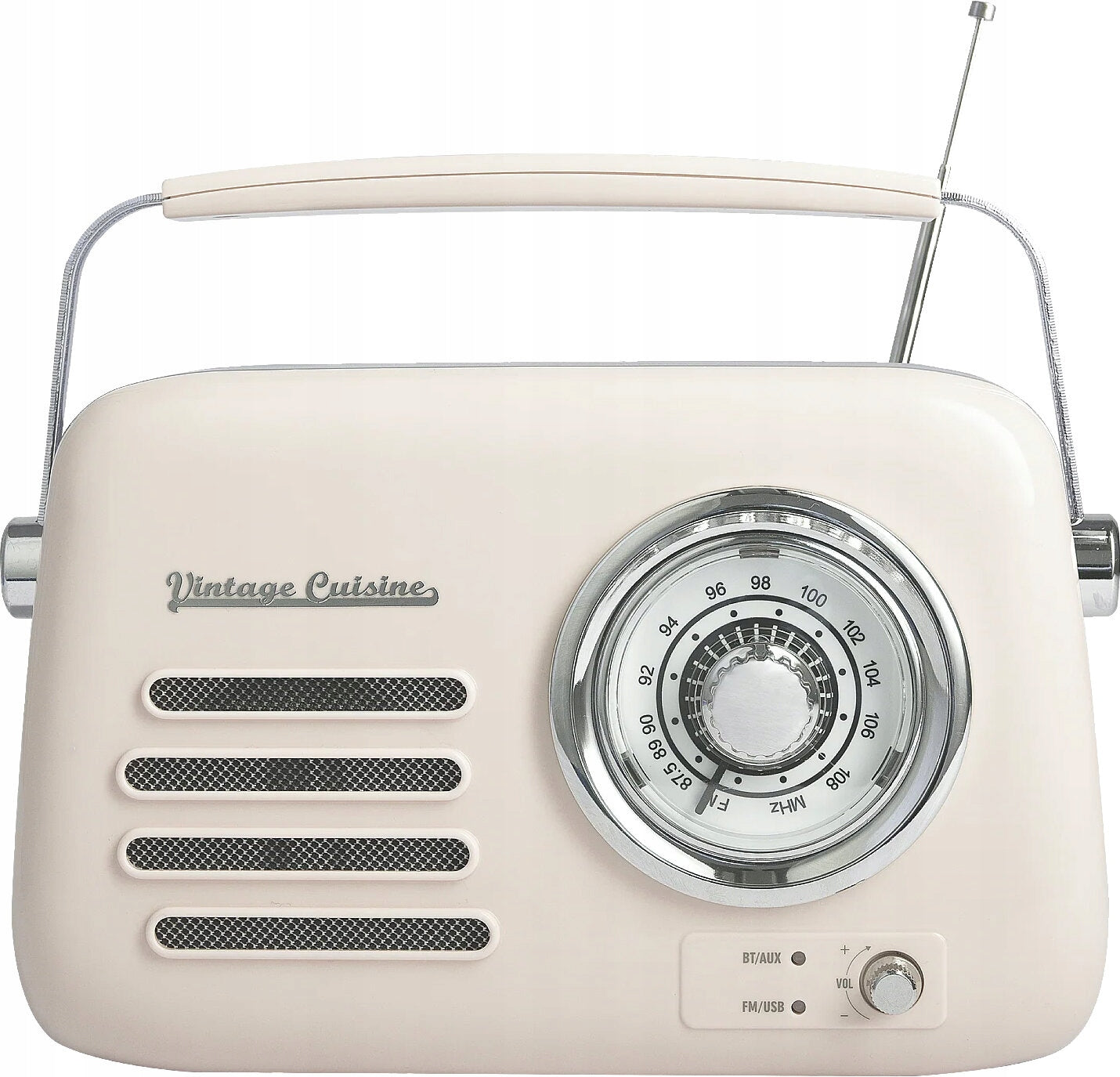 RADIO BLUETOOTH SPEAKER FM Vintage Cuisine CHROME CREAM Manufacturer code ZFHS9250