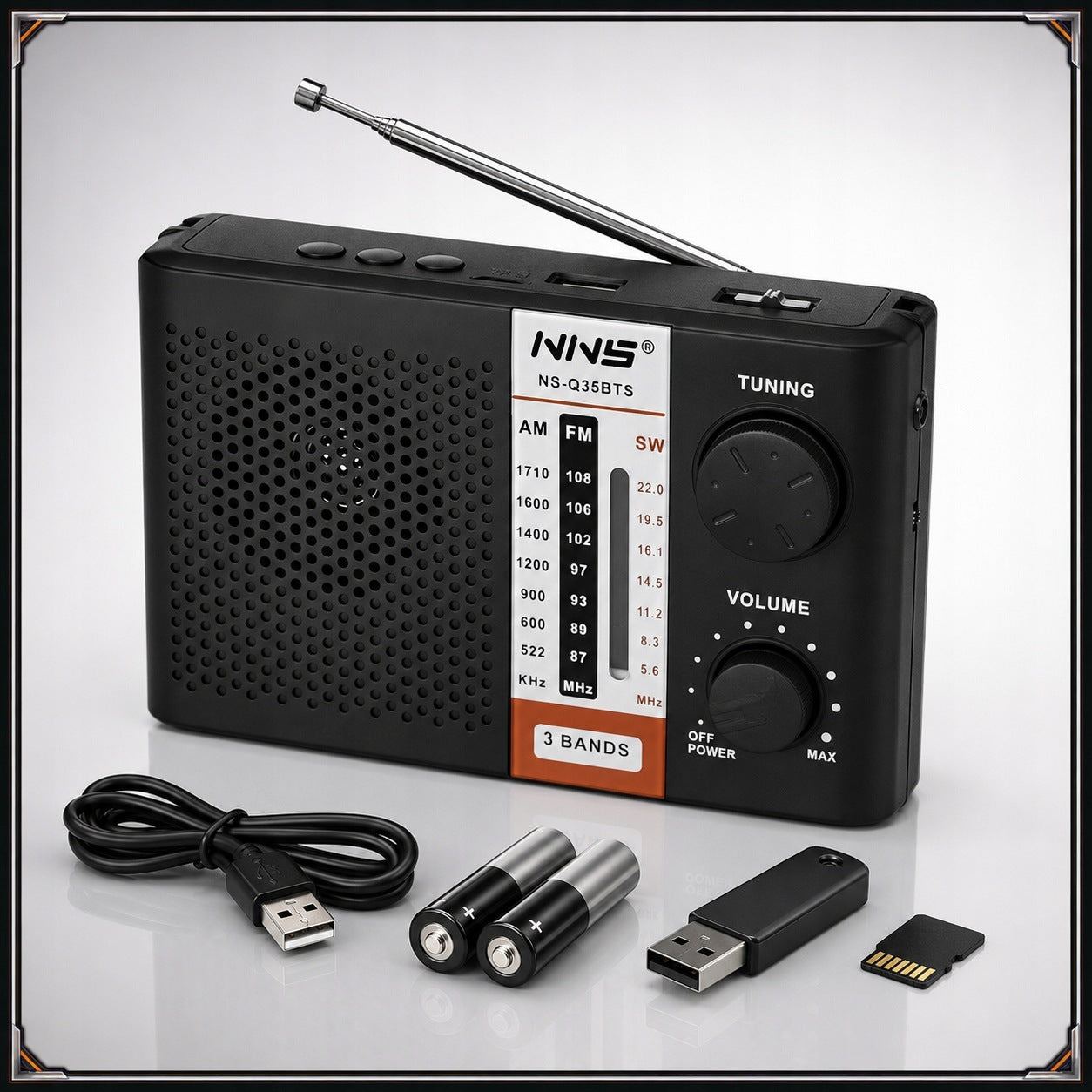 RADIO FM PORTABLE TOURIST HANDHELD KITCHEN CONSTRUCTION BATTERY OPERATED Packaging status original