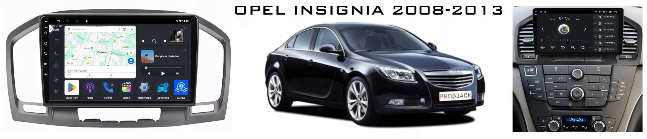 RADIO GPS ANDROID NAVIGATION BT OPEL INSIGNIA 2008-2013 CARPLAY 4GB 64GB Manufacturer code Y2