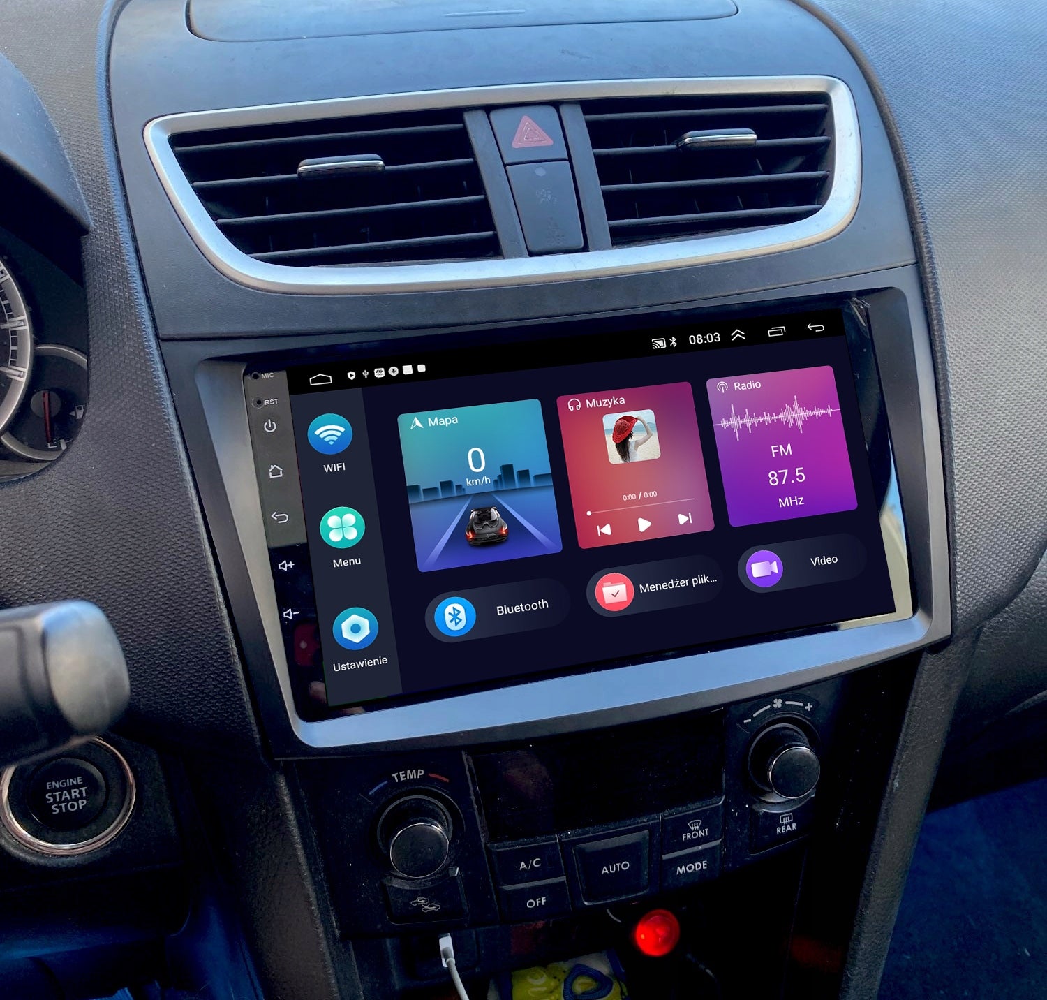 RADIO GPS ANDROID NAVIGATION BT SUZUKI SWIFT 2011-2015 CARPLAY 4GB 64GB Model SUZUKI SWIFT 2011-2015 2GB 64GB