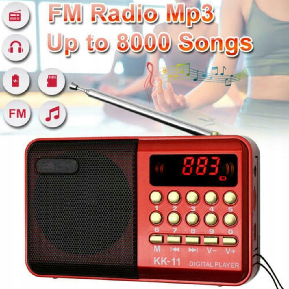 RADIO MINI PORTABLE POCKET FM AM USB KITCHEN FOR BATTERY SMALL