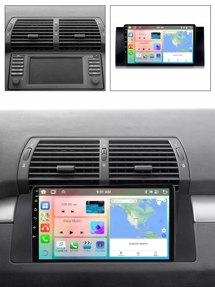 RADIO NAVIGATION ANDROID BMW E53 X5 2000-2006 CARPLAY 6GB 128GB Brand Projack
