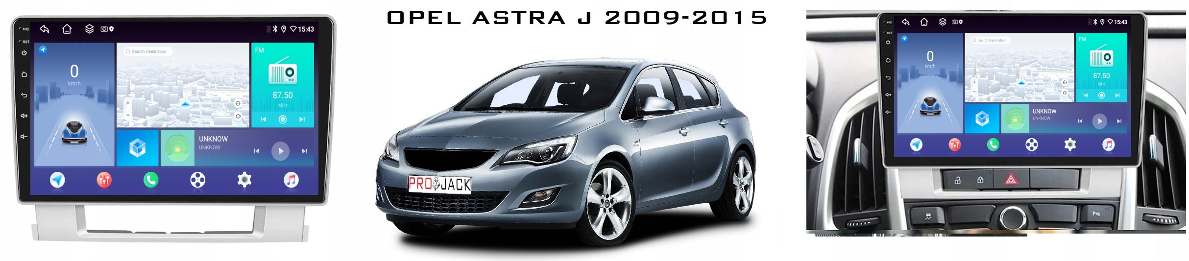 RADIO NAVIGATION ANDROID CARPLAY OPEL ASTRA J 2009-15 4GB 64GB SIM Packaging status original