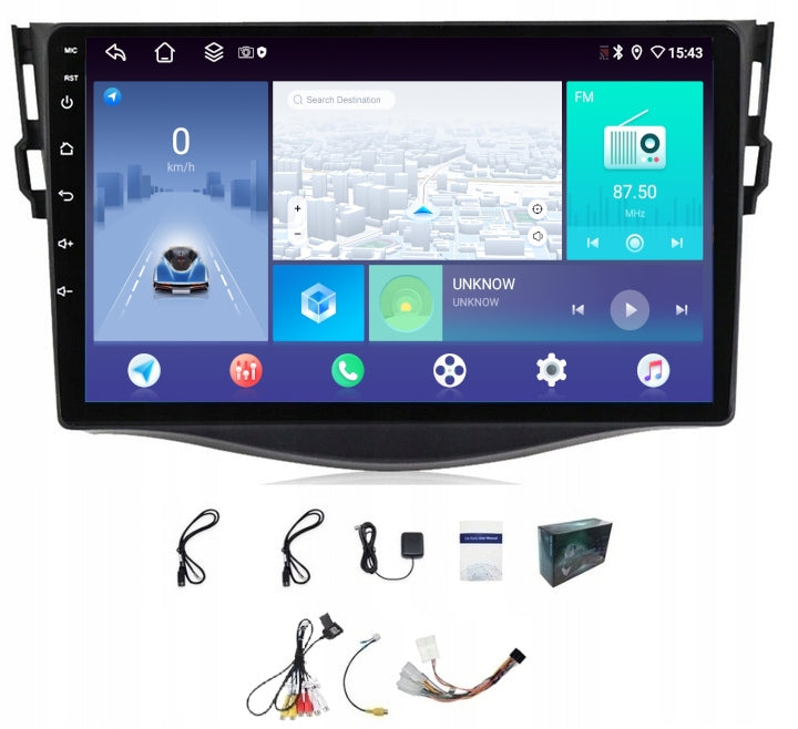 RADIO NAVIGATION CARPLAY GPS ANDROID TOYOTA RAV4 2006-2012 4GB 64GB SIM