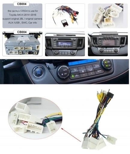 RADIO NAVIGATION CARPLAY GPS ANDROID TOYOTA RAV4 2013-2018 4GB 64GB SIM Manufacturer code A400 410/293