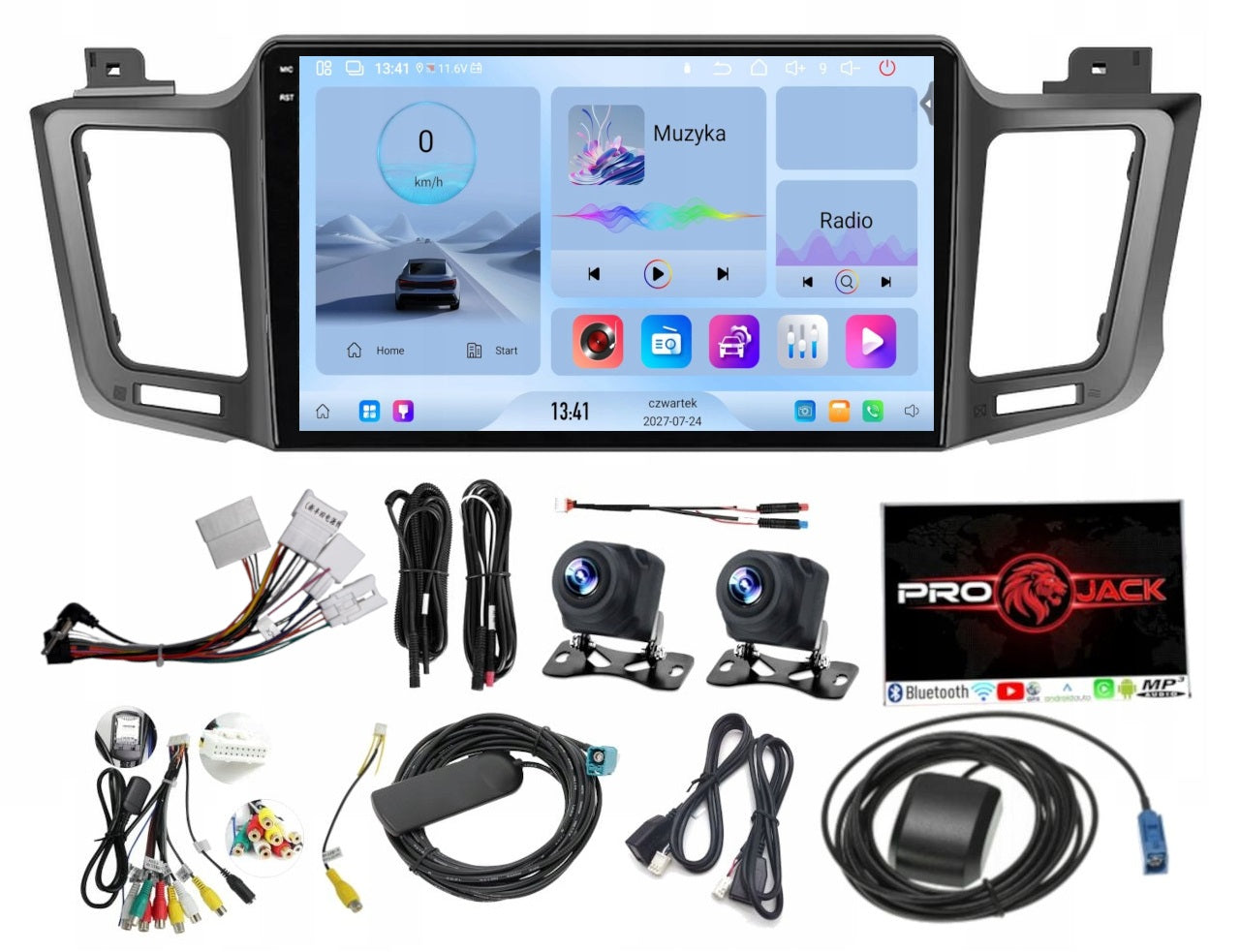 RADIO NAVIGATION CARPLAY GPS ANDROID TOYOTA RAV4 2013-2018 4GB 64GB SIM