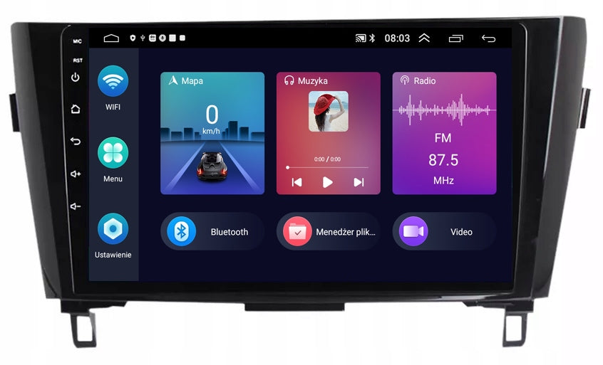 RADIO NAVIGATION GPS ANDROID NISSAN QASHQAI J11 2013-2021 USB WIFI 2GB 64GB