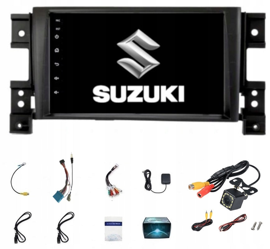 RADIO SUZUKI GRAND VITARA 2005-2014 ANDROID CARPLAY WIFI USB 2/64GB CAMERA