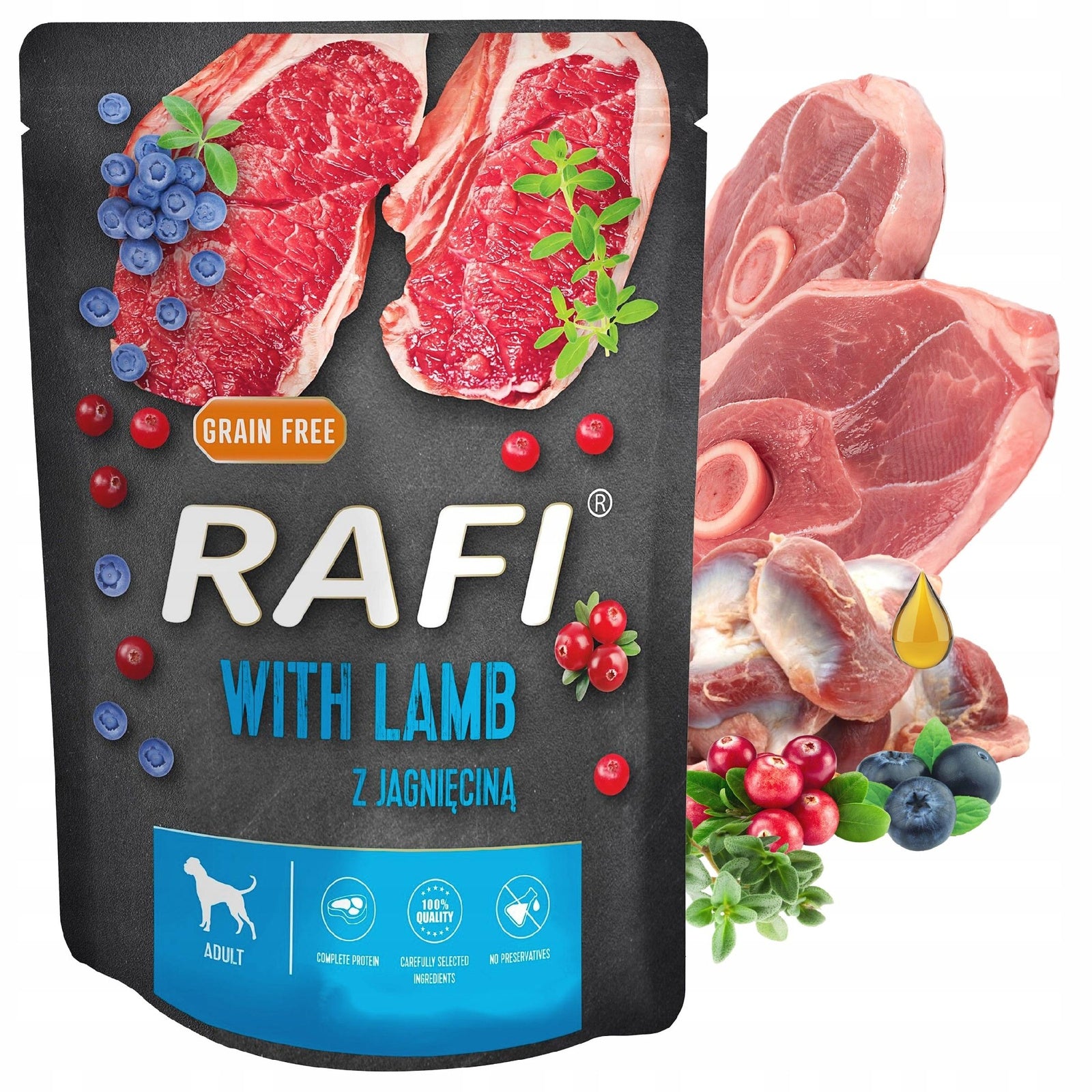 RAFI Wet dog food Dolina Noteci Mix of Flavours 10 x 300g grain-free Brand Rafi