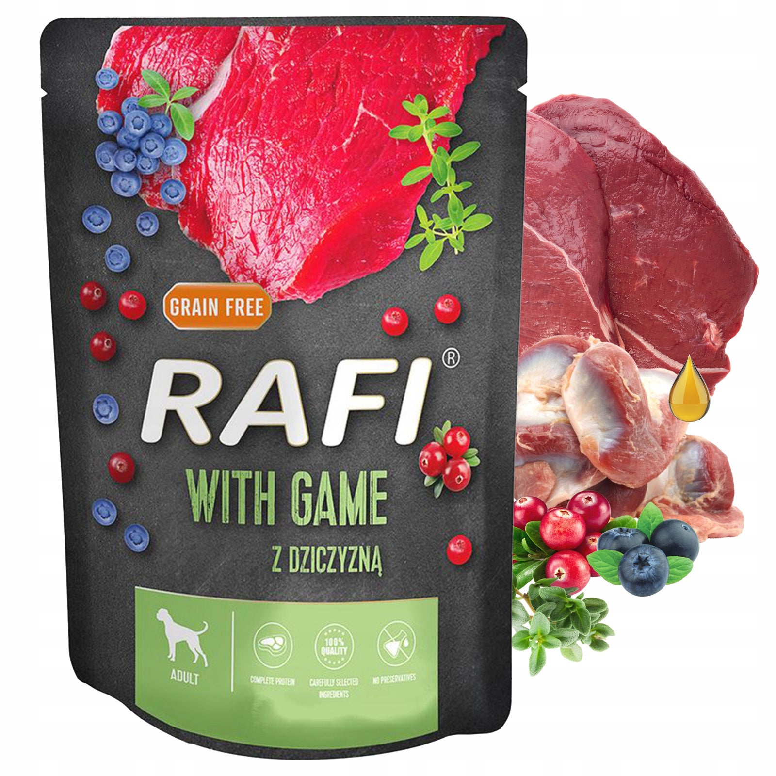 RAFI Wet dog food Dolina Noteci Mix of Flavours 10 x 300g grain-free Manufacturer code Dolina Noteci RAFI mokra karma dla psa