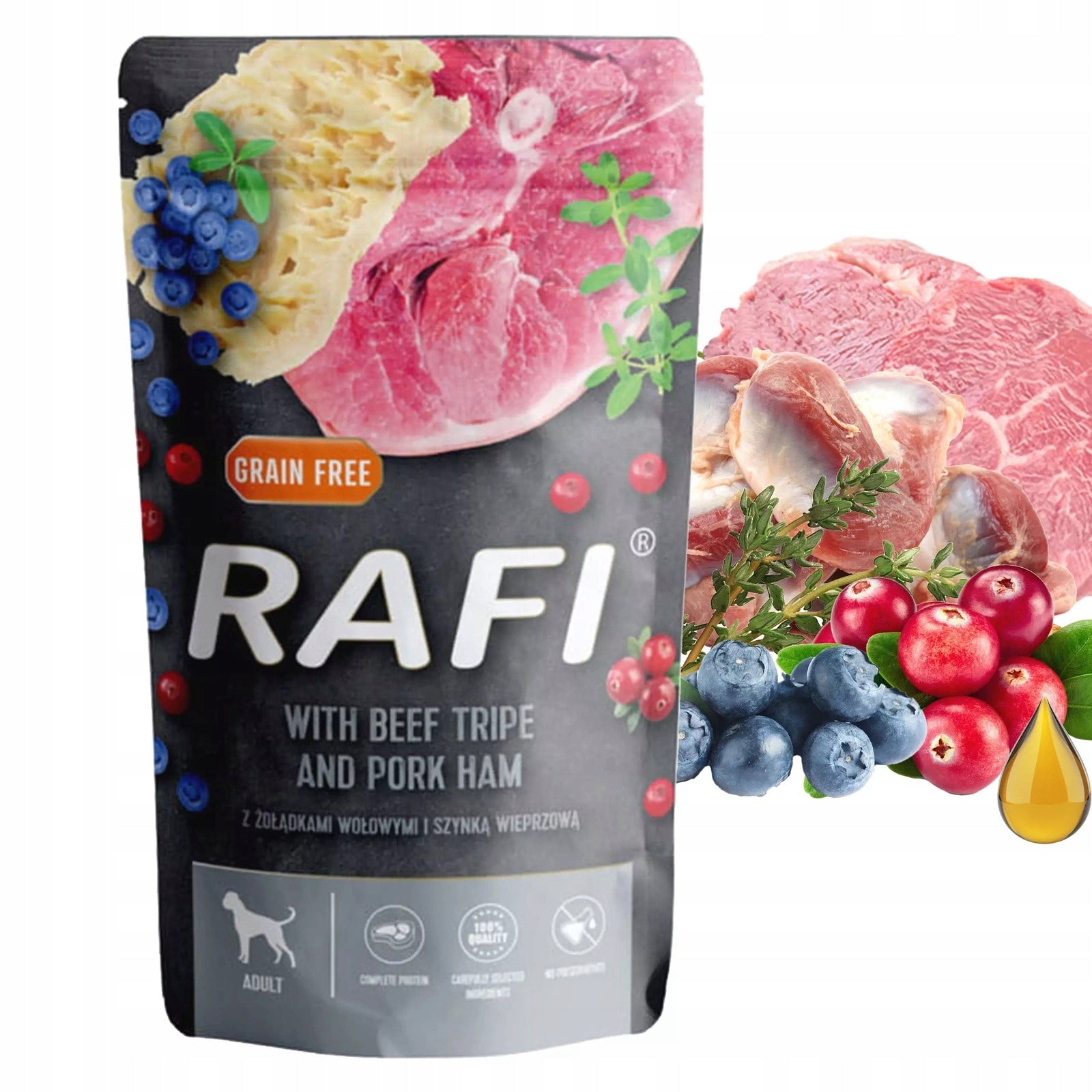 RAFI dog food Dolina Noteci mix of flavors 10 x 500 g Manufacturer code Dolina Noteci RAFI 10x500g 4yourpet_pl